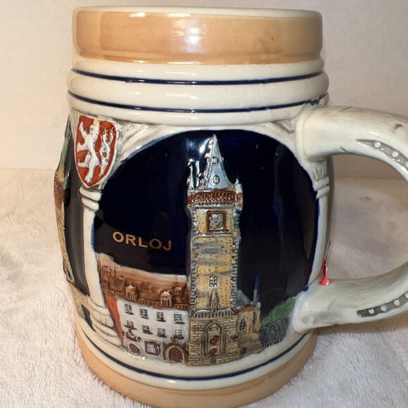 Korbel Beer Stein Mug By Risch-Lau & Gebr.Metz GmbH. Hand Made & Hand Painted - Picture 10 of 12